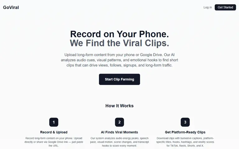 GoViral — AI clip detection and campaign command center